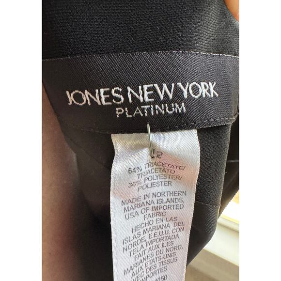 Jones New York Platinum Black Sleeveless Sheath Dress - Picture 2 of 3